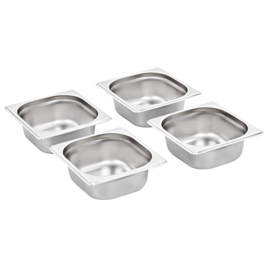 Gastronorm Containers 12 pcs GN 1/6 65 mm Stainless Steel