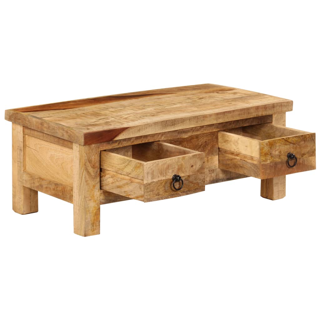 Coffee Table | Brown | Solid Mango Wood | 90 x 45 x 35 cm | Coffee Table