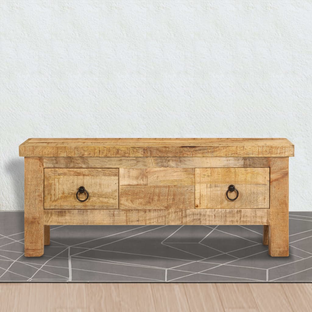 Coffee Table | Brown | Solid Mango Wood | 90 x 45 x 35 cm | Coffee Table