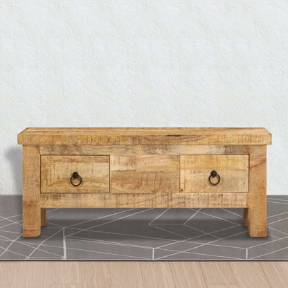 Coffee Table | Brown | Solid Mango Wood | 90 x 45 x 35 cm | Coffee Table