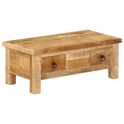 Coffee Table | Brown | Solid Mango Wood | 90 x 45 x 35 cm | Coffee Table
