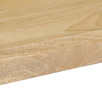 Dining Table 115x55x76 cm Solid Mango Wood and Steel