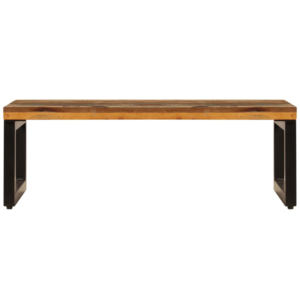 Coffee Table 39.4"x19.7"x13.8" Solid Reclaimed Wood and Steel