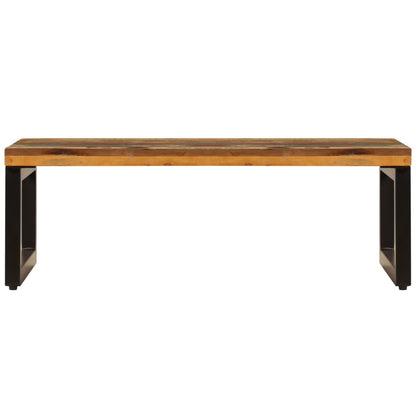 Coffee Table 39.4"x19.7"x13.8" Solid Reclaimed Wood and Steel