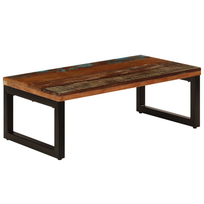 Coffee Table 39.4"x19.7"x13.8" Solid Reclaimed Wood and Steel