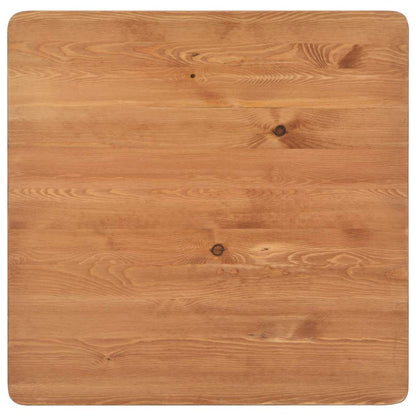 Bar Table Black 60x60x108 cm Solid Pine Wood Steel