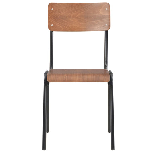Dining Chair | Set of 4 | Brown and black