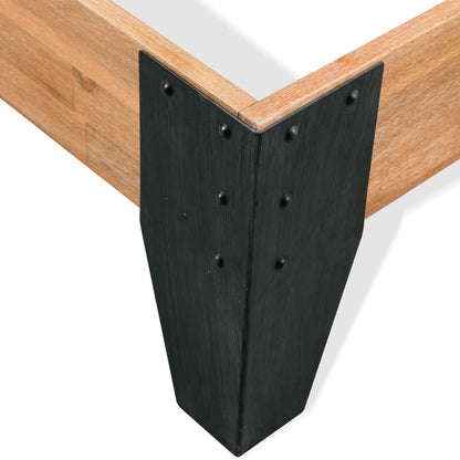 Bed Frame | Brown | Solid Acacia wood | Double | Durable | Bed Frame
