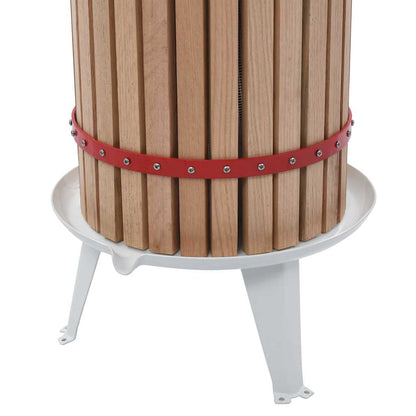 Fruit and Wine Press with Cloth Bag 30 L Oak Wood