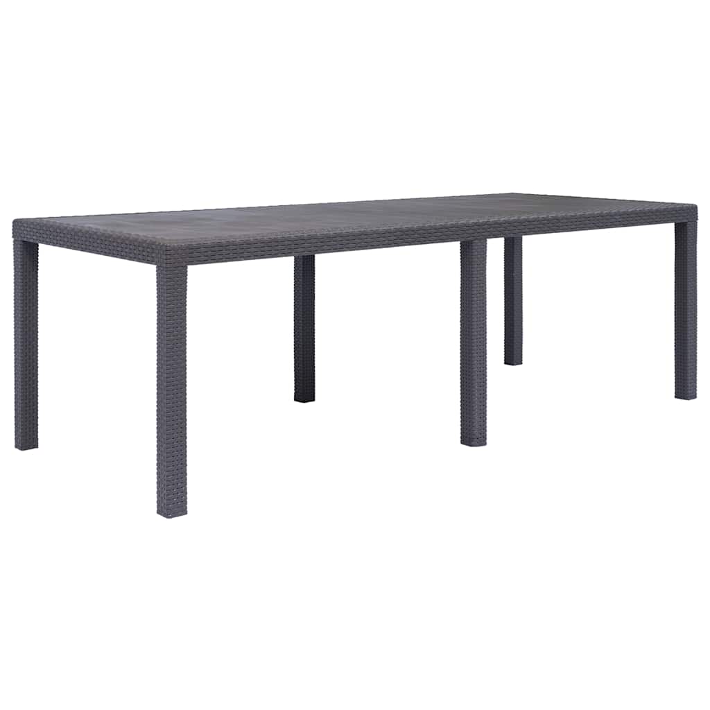 Garden Table Brown Plastic Large Durable Garden Table