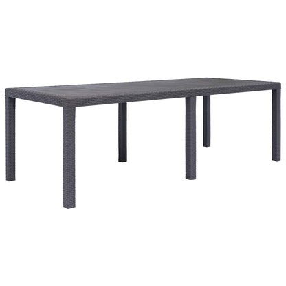 Garden Table Brown Plastic Large Durable Garden Table