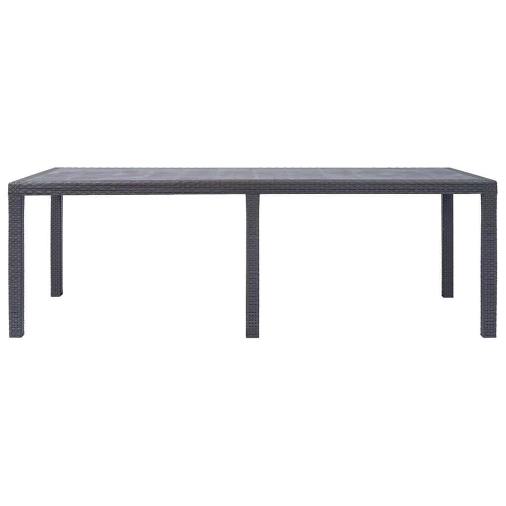 Garden Table Brown Plastic Large Durable Garden Table