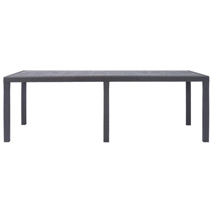 Garden Table Brown Plastic Large Durable Garden Table