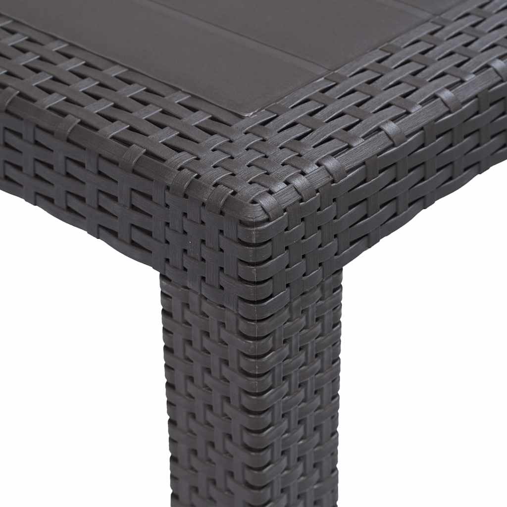 Garden Table Brown Plastic Large Durable Garden Table