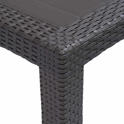 Garden Table Brown Plastic Large Durable Garden Table