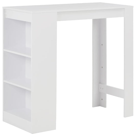 Bar Table | White | Engineered wood | Compact | Bar Table | Rectangular