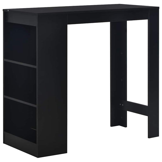 Bar Table | Black | Engineered wood | 110 cm x 50 cm x 103 cm | Bar Table
