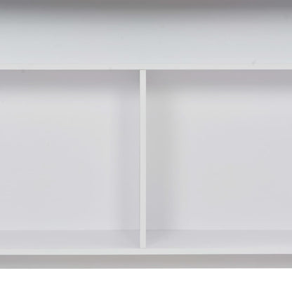 Bar Table with 2 Table Tops White 130x40x120 cm