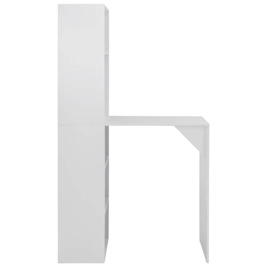 Bar Table | White | Engineered wood | 115 cm x 59 cm x 200 cm | Bar Table