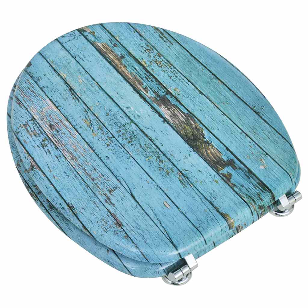 Toilet Seats with Lids 2 pcs MDF Old Wood