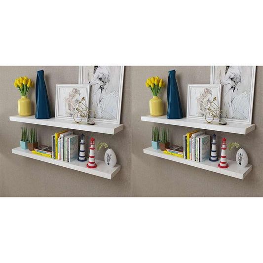 Wall Shelves 4 pcs White 39.4