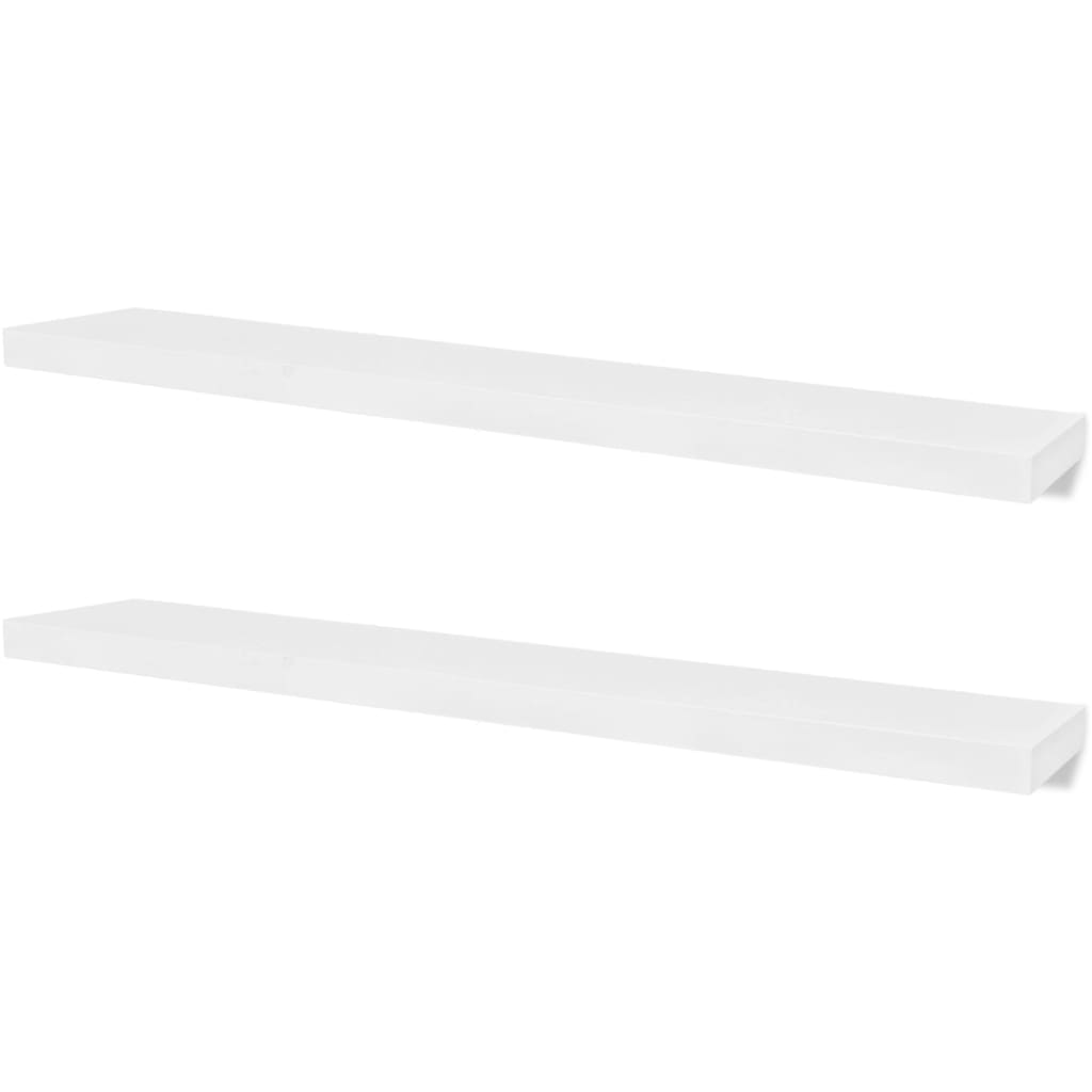 Wall Shelves 4 pcs White 120 cm