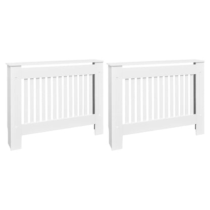 Radiator Covers 2 pcs White Engineered Wood 44.1