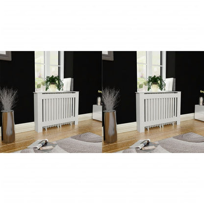 Radiator Covers 2 pcs White Engineered Wood 44.1
