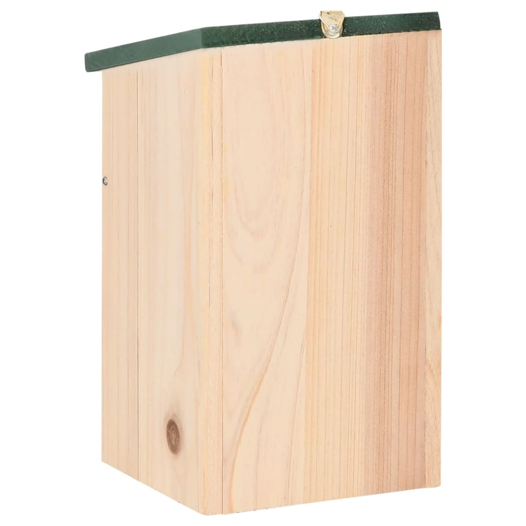 Bird House | Green and Wood | Solid pine wood | Small | Durable
