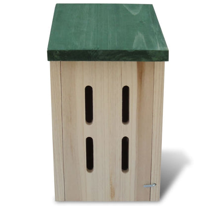 Butterfly House | Natural wood | Solid wood | 14x15x22 cm