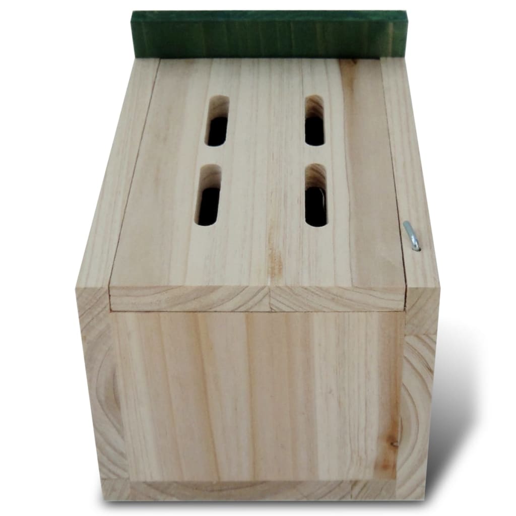 Butterfly House | Natural wood | Solid wood | 14x15x22 cm