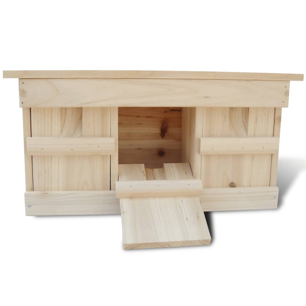 Nest Box | Set of 2 | Natural wood | Solid wood | 44x15.5x21.5 cm