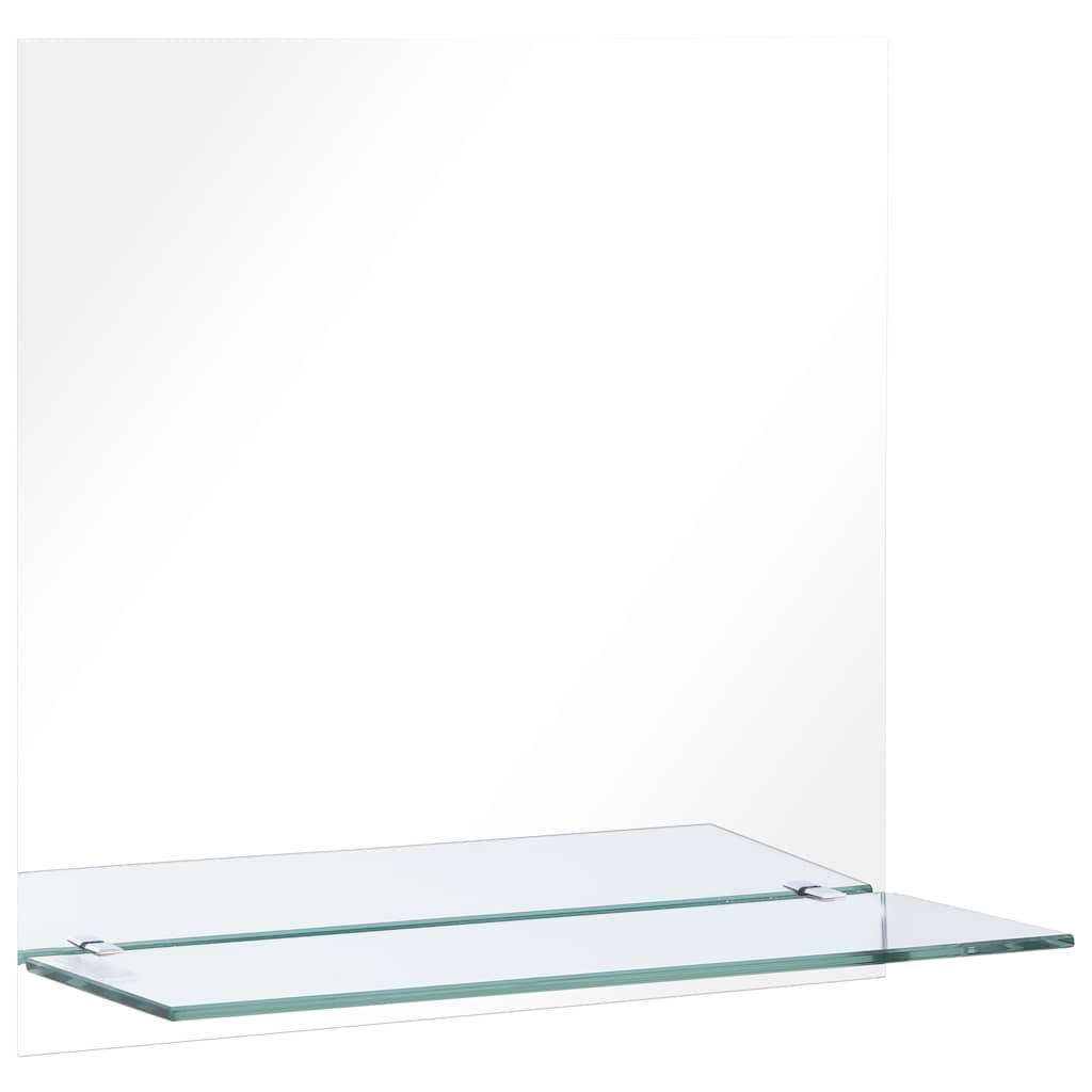 Wall Mirror | Transparent | Tempered Glass | 60x60 cm | Decorative Inlays