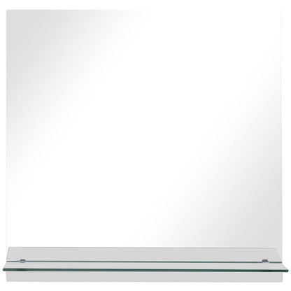 Wall Mirror | Transparent | Tempered Glass | 60x60 cm | Decorative Inlays