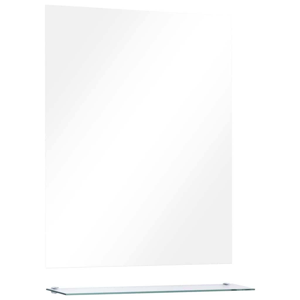 Wall Mirror | Transparent | Tempered Glass | 50x60 cm | Decorative Inlays