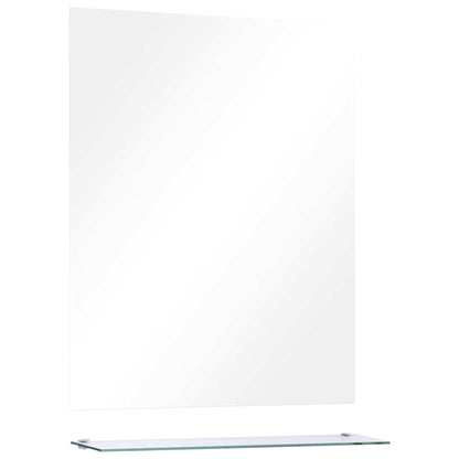 Wall Mirror | Transparent | Tempered Glass | 50x60 cm | Decorative Inlays