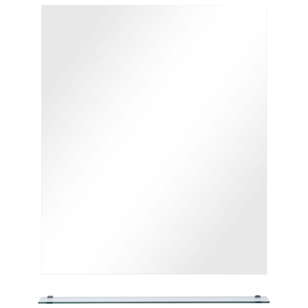 Wall Mirror | Transparent | Tempered Glass | 50x60 cm | Decorative Inlays