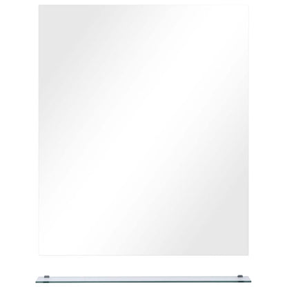 Wall Mirror | Transparent | Tempered Glass | 50x60 cm | Decorative Inlays
