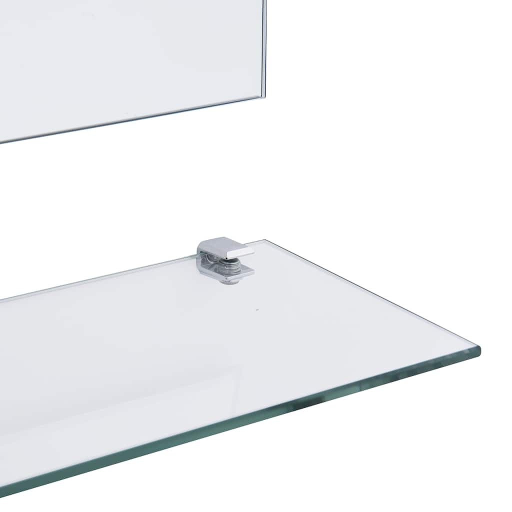 Wall Mirror | Transparent | Tempered Glass | 50x60 cm | Decorative Inlays