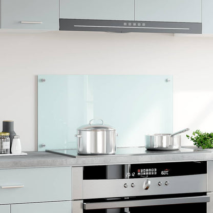 Kitchen Backsplash Milk 80 x 40 cm Tempered Glass