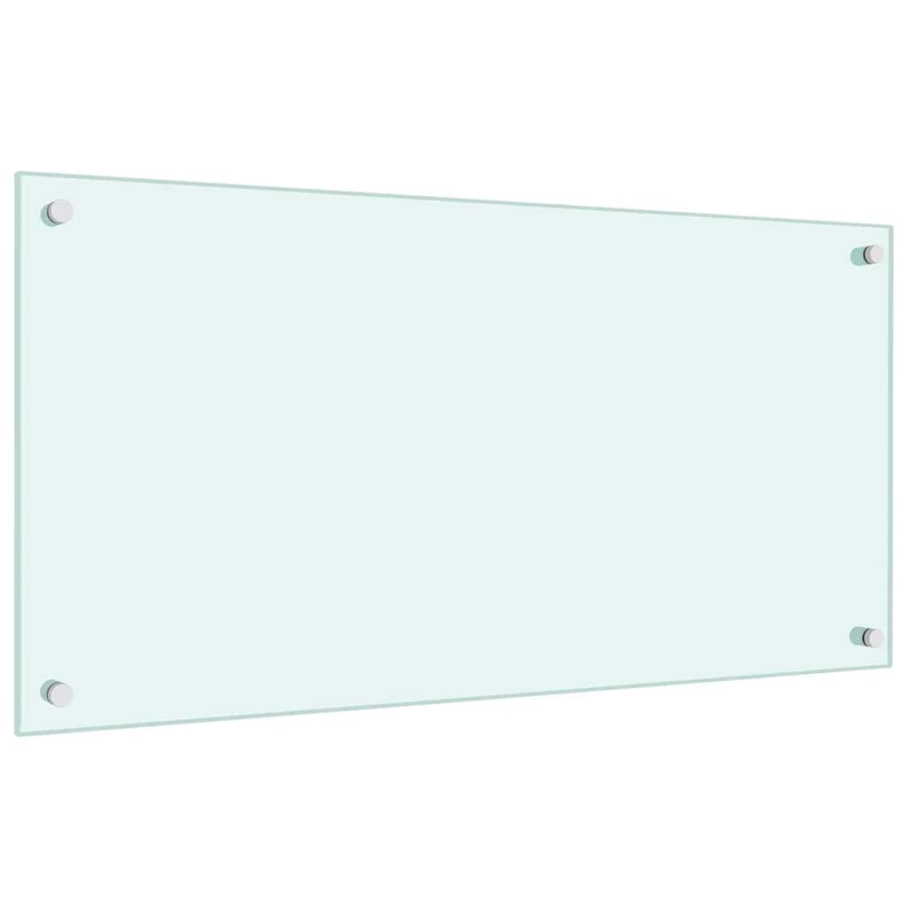 Kitchen Backsplash Milk 80 x 40 cm Tempered Glass