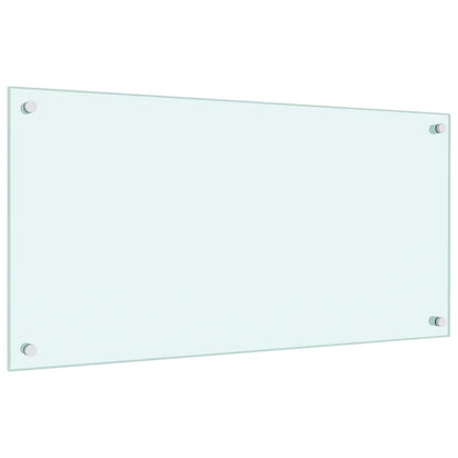 Kitchen Backsplash Milk 80 x 40 cm Tempered Glass