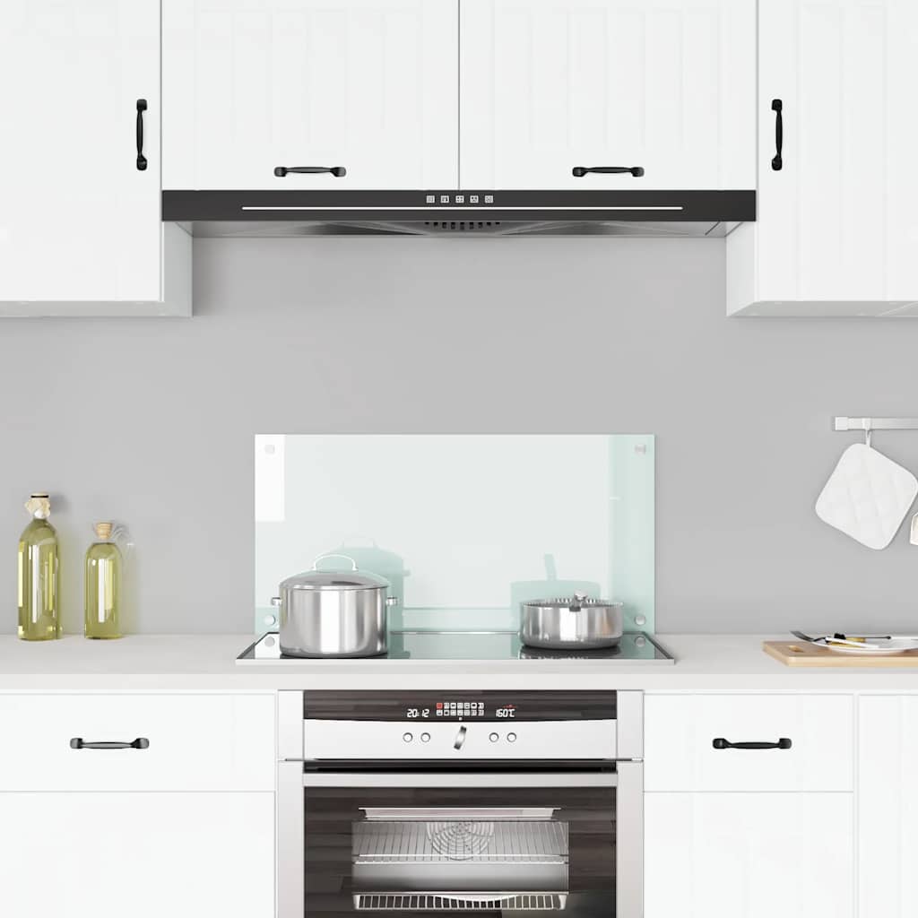 Kitchen Backsplash Milk 80 x 40 cm Tempered Glass