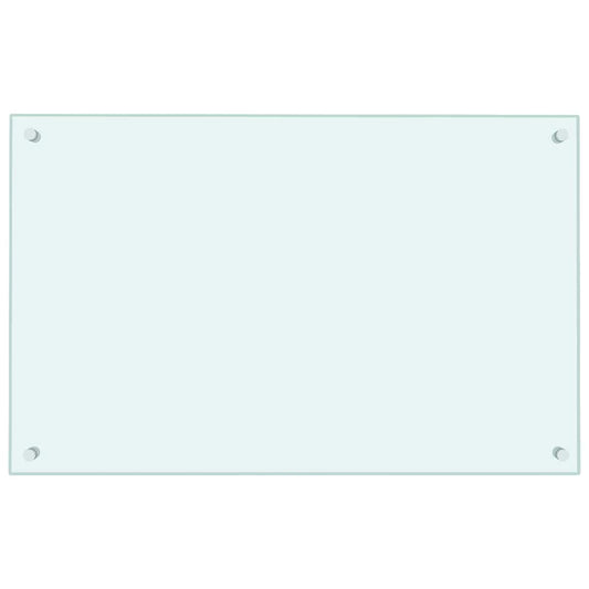 Kitchen Backsplash Milk 80 x 50 cm Tempered Glass