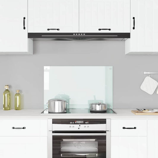Kitchen Backsplash Milk 80 x 50 cm Tempered Glass