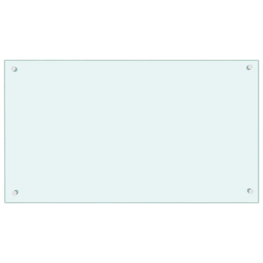 Kitchen Backsplash Milk 90 x 50 cm Tempered Glass