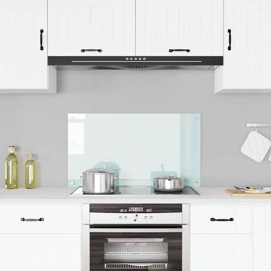 Kitchen Backsplash Milk 90 x 50 cm Tempered Glass