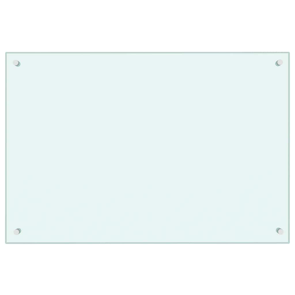 Kitchen Backsplash Milk 90 x 60 cm Tempered Glass