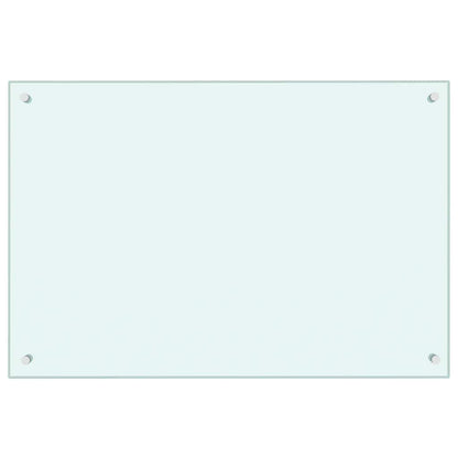 Kitchen Backsplash Milk 90 x 60 cm Tempered Glass