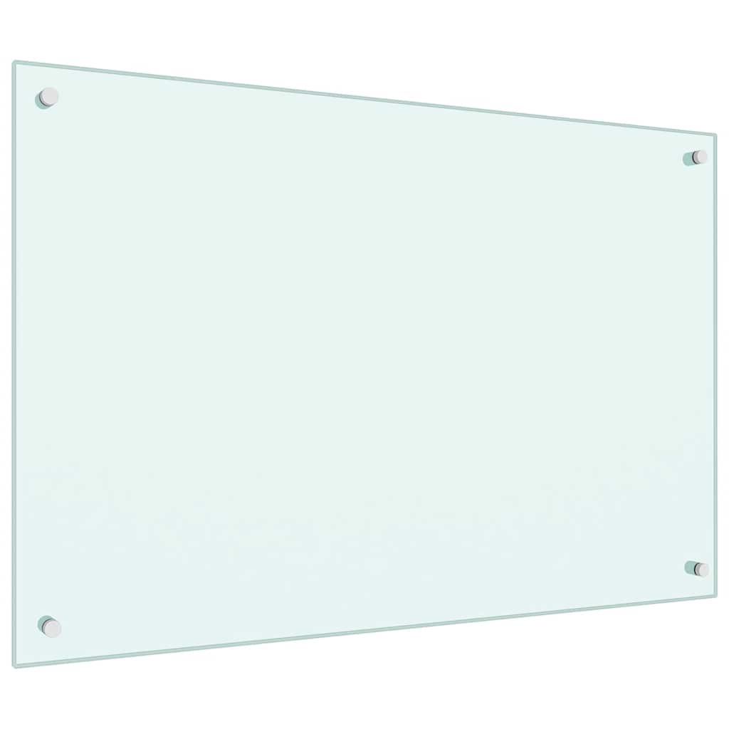 Kitchen Backsplash Milk 90 x 60 cm Tempered Glass